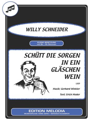 cover image of Schütt die Sorgen in ein Gläschen Wein